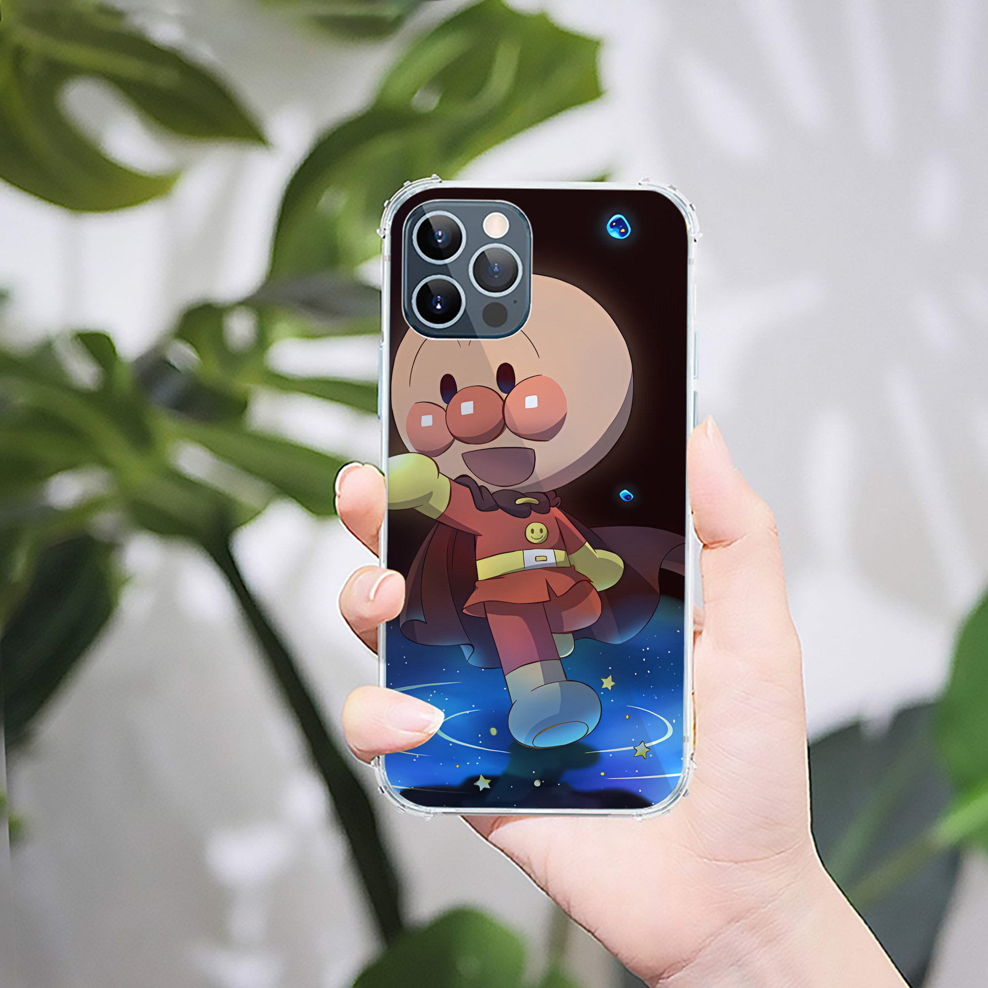 （画像用） アンパンマン Anpanman 【iPhone 12シリーズ対応】透明スマホケース（クリアソフトケース）